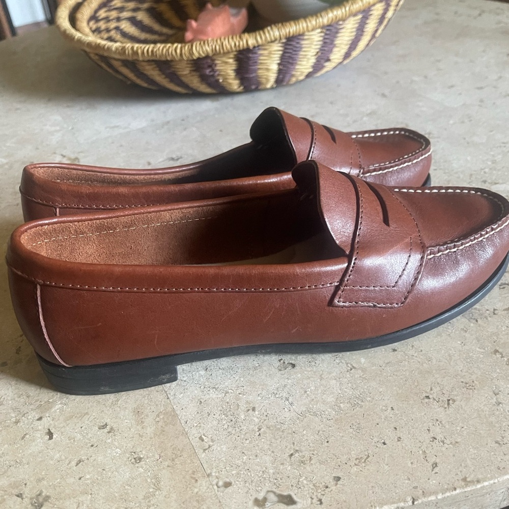 Eastland Chestnut Leather Loafers
